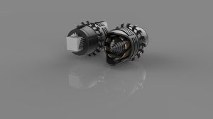 Illustration of jet engines