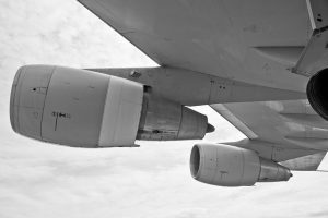 Wing-mounted jet engines