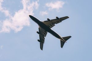 Airplane flying