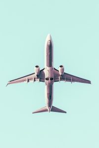Underview of an airplane
