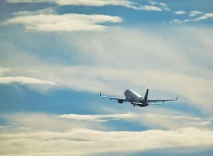 Airplane flying